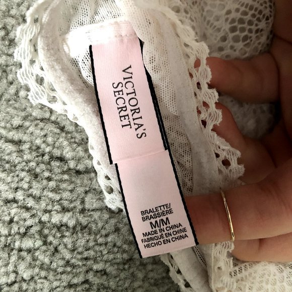 Victoria's Secret White Lace Bralette Size M - Picture 3 of 6